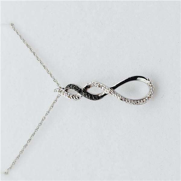 Diamond Pendant w/Sterling Chain-Unused