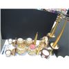 Image 2 : LOT DE 12+ CHANDELLES DE NOEL COUL.OR ASST.