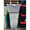 Image 1 : LOT DE 13 BACS DE RANGEMENT NOIR