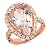 Image 1 : 10.86ct Morganite 14 K Rose Gold Ring