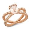 Image 1 : 1.14ct Morganite 14 K Rose Gold Ring