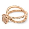 Image 2 : 1.14ct Morganite 14 K Rose Gold Ring