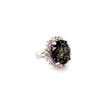 Image 4 : 26.20ct Natural Bi Color Tourmaline, CEYLON Yellow Sapphire & CEYLON Pink Sapphire Ring