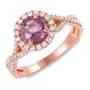 Image 1 : 0.9ct Pink Sapphire 14 K Rose Gold Ring
