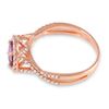 Image 2 : 0.9ct Pink Sapphire 14 K Rose Gold Ring