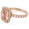 Image 2 : 2.07ct Morganite 14 K Rose Gold Ring