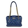 Image 8 : Chanel Blue Glazed Calfskin Quilted Tote Bag