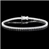 Image 1 : 18k White Gold 4.50ct Diamond Bracelet