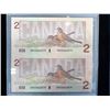 Image 3 : 1996 Piedfort proof $2 Silver Coin and $2 Banknote Set