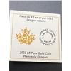 Image 3 : 2023 $8 Gold Coin-Heavenly Dragon 1,58 gr of 99,99 Pure