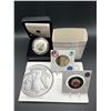 Image 1 : 2009 Special Edition Proof Silver Dollar-100th Anniversary of the Montreal Canadiens and one 2017 12