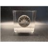 Image 1 : 1966 Silver $1 Silver Coin in a Cube Lucite