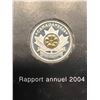 Image 1 : 2004 Annual Report with Sterling Gold Plated 5 Cents