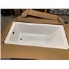 Image 1 : *IN BOX* BUILDING SUPPLIES LTD WHITE CERAMIC BATHTUB 59-3/4"X30"X21-1/2"