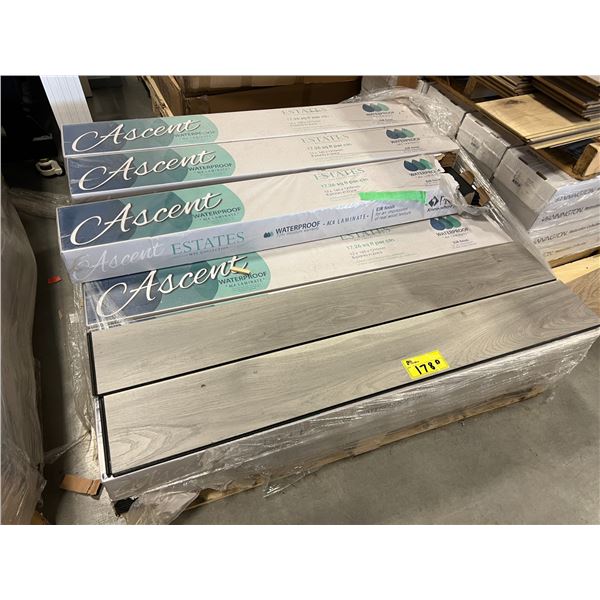 PALLET OF 15 BOXES OF ASCENT ESTATES WPL COLLECTION LAMINATE FLOORING