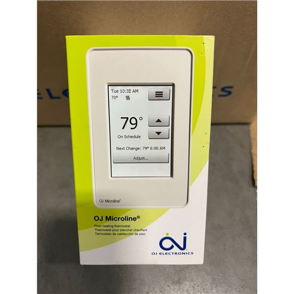 Microline BOX OF 9 OJ ELECTRONICS OJ MICROLINE THERMOSTATS - Able Auctions