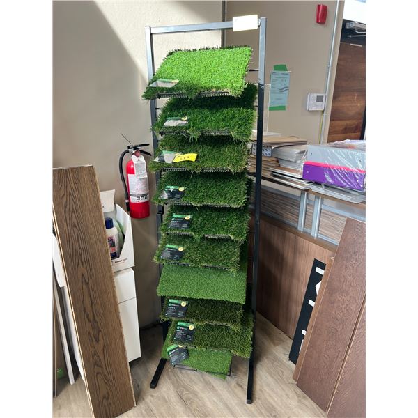 DISPLAY RACK WITH ASSORTED RYMARGRASS SAMPLES - Able Auctions