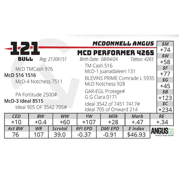 MCD PERFORMER 4265