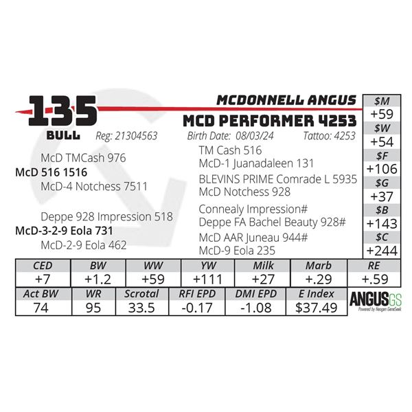 MCD PERFORMER 4253