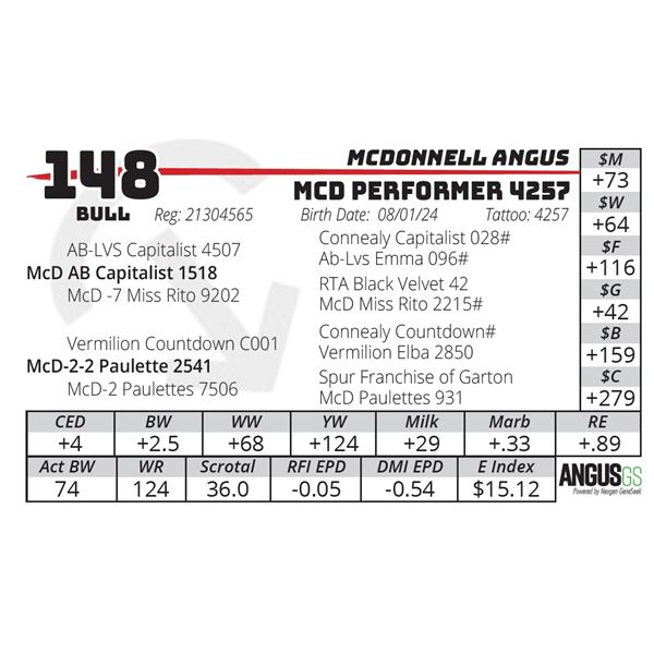 MCD PERFORMER 4257