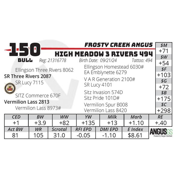 HIGH MEADOW 3 RIVERS 494