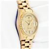 Image 4 : Rolex Mens 18K Yellow Gold Day Date President Champagne Diamond And Bezel Watch