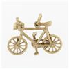 Vintage 9K Yellow Gold Bicycle With Functional Wheels Collectible Charm Pendant