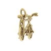 Image 4 : Vintage 9K Yellow Gold Bicycle With Functional Wheels Collectible Charm Pendant