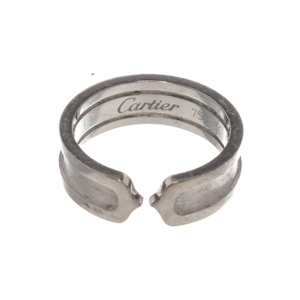 Cartier 18k White Gold Love Band Ring