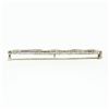 Image 5 : Antique Art Deco 14k White Gold 0.05 ctw Single Cut Diamond Open Filigree Bar Pi
