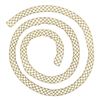 Image 4 : 14K Gold Long Faceted Gold Open Weave Pattern "Scarf" 39" Long Wrap Necklace