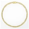 Image 6 : Vintage Chimento 18K Tri Color Gold 1.05 ctw Diamond 15" Collar Choker Necklace