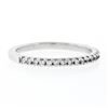 Image 5 : 14K White Gold 0.17 ctw F VS1 Shared Prong Set Diamond 1.90mm Stackable Band Rin