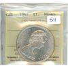 Image 1 : 1967 Canadian Silver Dollar. ICCS certified & graded MS-65.