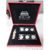 Image 1 : Discover China. Complete Set of 6 2015 99.9% pure Silver coins. Each Obverse depicts the Imperial Pa