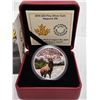 Image 2 : 2015 $20 Majestic Elk. Colourized. Proof with Ultra Heavy Cameo. 99.99% pure Silver. Housed in its o