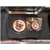 Image 6 : Complete Set of 4 Marvel Comics 1 ounce coins plus 4 coloured pins. Includes Captain America, Thor, 