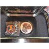 Image 7 : Complete Set of 4 Marvel Comics 1 ounce coins plus 4 coloured pins. Includes Captain America, Thor, 