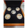 Image 2 : 2014 complete set of 5 $25 o canada. Includes Lgloo, scenic skiing in canada, under the maple tree, 