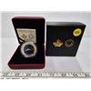 2014 50 cent R.M.S. empress of Ireland. Silver plated colourized coin depicting the ship sailing thr