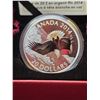 Image 3 : 2014 $20 Soaring Bald Eagle. Colourized. Proof with Ultra Heavy Cameo. 99.99% pure Silver. Housed in