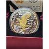 Image 3 : 2014 $20 Perched Bald Eagle. Gold-Plated. Proof with Ultra Heavy Cameo. 99.99% pure Silver. Housed i