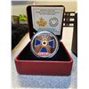 Image 2 : 2017 $20 Canadian Honours Series: 45th Anniversary of the Order of Military Merit. Colourized. Proof