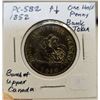 Image 2 : 1852 PC-5B2 Bank of Upper Canada Half Penny Token