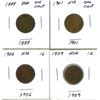 Image 1 : Lot of 4 USA 1¢:  1888, 1901, 1906, 1909