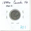 Image 1 : 1880H Obv 2 Canada Silver 5¢