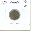 Image 2 : 1910 Canada Silver 5¢