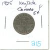 Image 1 : 1925 Canada KEY DATE 5¢