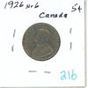 Image 1 : 1926 Near 6 Canada 5¢