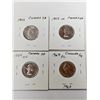 Image 6 : Lot of 4 Canada 5¢:  1952, 1953 SF, 1954 SF Steel, 1967 PL